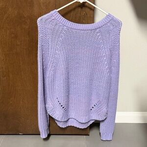 SO Women's Light Purple Knit Sweater